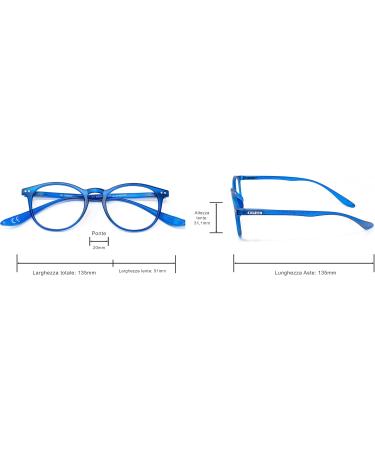 El Charro Unisex Connecticut Blue Reading Glasses - Stylish & Comfortable Eyewear for All - Buy Online on GoSupps.com