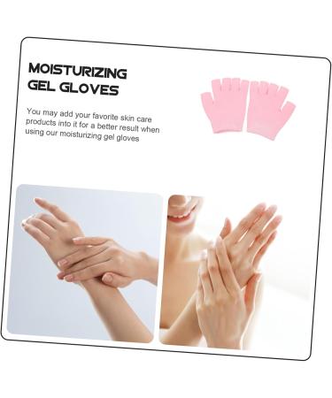 FRCOLOR 2 Pairs Gel Moisturizing Gloves Women Moisturizing Gloves Hand Muffs for Men Hand Moisturising Gloves Overnight Gloves for Dry Hands Night Relief Dipping Spa Skin Gel Miss Pink - Buy Online on GoSupps.com