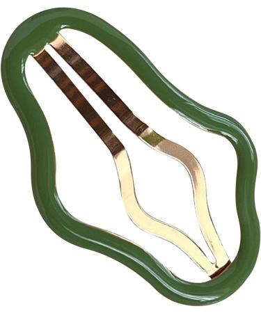Snap Barrettes Cloud-Shape Minimalist Hairpin | Metal Cloud-Shape Hollow 2.8 Inches for Favor Photo Prop Hair Accessories for Women Girls Green - Buy Online on GoSupps.com