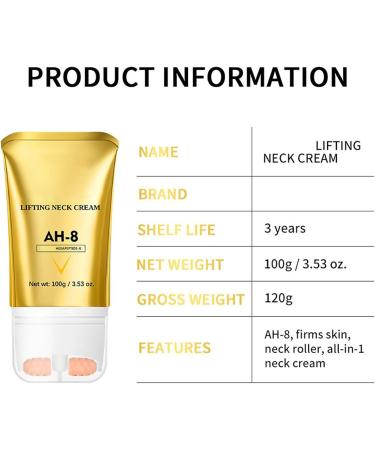 AH8 Firming Neck Cream Moisturizing Neck Massage Care suitable for the beauty of the neck - Buy Online on GoSupps.com
