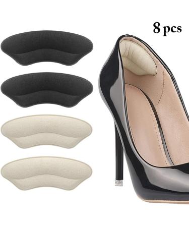 4-Pair Sponge Heel Shoe Pads - Protective Cushion Inserts | Flexible Reusable Self-Adhesive Scratch-Proof - Buy Online on GoSupps.com