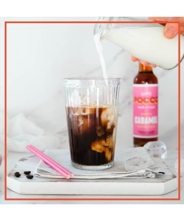 Cafe Pocco Coffee Syrup Set - 250ml Glass Bottles - Caramel & Vanilla - Enhance Your Lattes, Iced Lattes, and Frappes - Buy Online on GoSupps.com