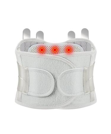 Tiiffy lordosis support belt breathable relief for back pain herniated disc ischias self -heated men and women lower back (size: xxl)