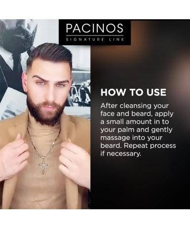 Pacinos Beard Oil - Frizz-Free Beard Care Relieves Itching Promotes Growth & Shine with Essential Oils - Buy Online on GoSupps.com