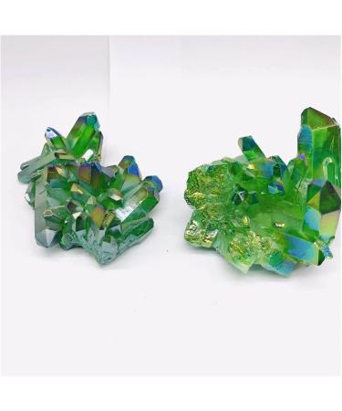 Natural Angel Quartz Green Aura Titanium Crystal Cluster Stone 150g-500g Crystal Cluster (Color : 1pc 370g-430g) - Buy Online on GoSupps.com