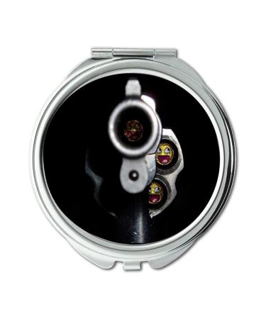 YENDOSTEEN Mirror Compact Mirror gun rack Round Mirror bullet pocket mirror portable mirror