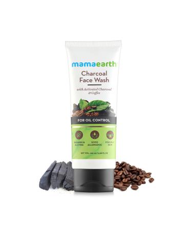 Mamaearth Activated Charcoal Face Wash for Oily Skin | Deep Cleansing & Purification with Coffee | Controls Excess Oil Sebum & Unclog Pores | 3.38 Fl Oz (100ml) 3.38 Fl Oz (Pack of 1)