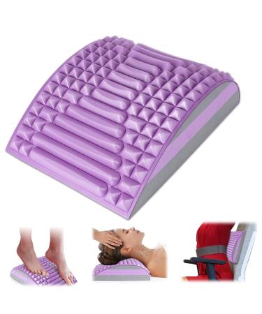 Neck and back extensor euBswa align back stretcher spine correction stretch back exercise help lumbar spine support purple