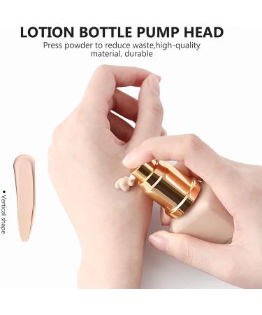 Solustre Replacement Makeup Pump Set - 2PC Plastic Perfume & Foundation Pumps for Travel & Home | Ideal for Lotions Beauty Oils & Liquid Cosmetics - Buy Online on GoSupps.com