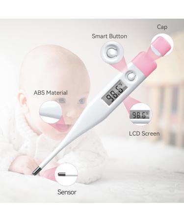 Buy Digital Oral Thermometer for Adults & Children - LCD Display Fever Alarm Fast Reading for Baby Rectal & Underarm Use | DT007 - Buy Online on GoSupps.com