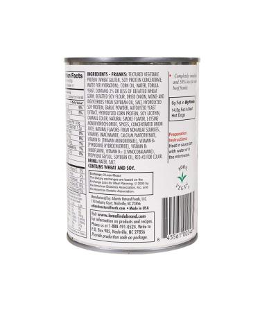 Loma Linda Plant-Based Big Franks (20 oz) 6 Pack - Vegan Meat Alternative - Buy Online on GoSupps.com