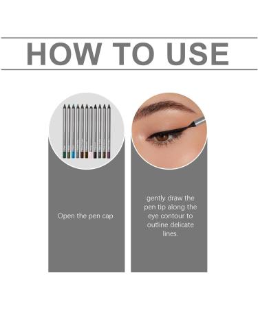 1440-minute long-lasting eyeliner matte gloss natural contour waterproof soft and colorful ultra-pigmented long-lasting gel eyeliner (Dark Purple) - Buy Online on GoSupps.com