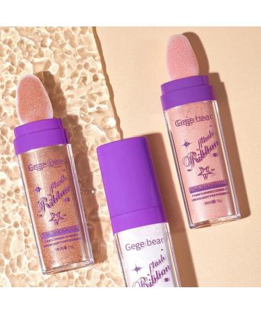 FOMIYES 3pcs Highlight Pat Powder Glitter Highlighter Face Powder Compact Body Glitter for Girl Flash Makeup - Buy Online on GoSupps.com