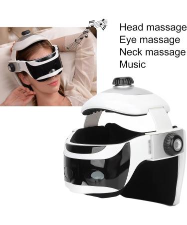 Intelligent Electrical Head Massage Device | Stress-Relief Eye & Neck Helmet with Heat & Music | Deep Sleep Solution - Buy Online on GoSupps.com