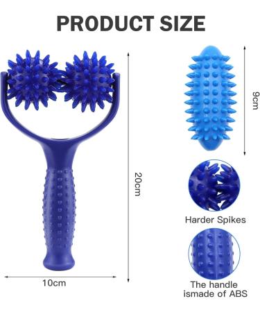 Massage Scooters with Interchangeable Ring Balls & Rollers | Self-Massage Ball Set for Legs Back & Shoulders Relieve Muscle Pain - Buy Online on GoSupps.com