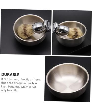 Minkissy 2-Piece Key Bowl Shaving Set for Men | Stainless Steel Grooming Tools & Brushes | Essential Accessories for Men's Shaving - Buy Online on GoSupps.com