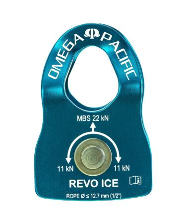 Omega Pacific Revo Ice, Prusik Minded Micro Pulley is Extremely Lightweight, Weighing in at only 1.8 Ounces, Designed Specifically for Crevasse Rescue and Hauling Loads in a Lightweight Size