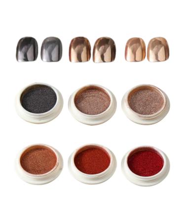 Chrome pour les ongles poudre de paillettes ongles | Filles Mirror Effect Fingernail Pigment - Poudre de pigment clou pour petite amie pouse amie s ur fille 03 C