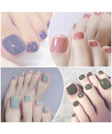 WOKOTO 16 Sheets Toes Nail Wraps - Nail Polish Strips Set for Women | Gel Nail Stickers with Nail File - Press On Nails Polish Stickers for Toes - Nail Art Kit for Women & Girls - Buy Online on GoSupps.com