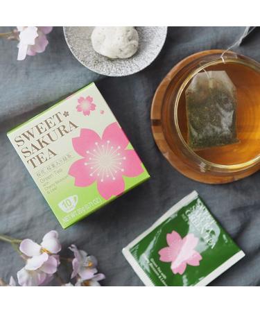 Tea Boutique Sweet Sakura Tea Green Tea With Cherry Blossom & Leaf (10 Tea Bags) 20g - Buy Online on GoSupps.com