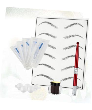 MAGICLULU Wmtz_ Microblading Red Eyebrow Permanent Practice Pigment Skin Pen Kit Tool Rings - Buy Online on GoSupps.com