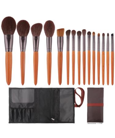 15 piece suit beech yellow rod eye shadow powder powder blusher halo dyed wool hair