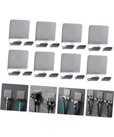 Alipis 20-Pack Stainless Steel Strong Sticky Hooks - High-Performance Bathroom & Shower Razor Hangers (5.7x4.5cm) - Buy Online on GoSupps.com