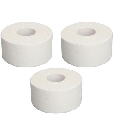 Buy 3 Rolls Elastic Athletic Tape | Pure Cotton Muscle Adhesive Tape for Fitness & Kinesiology - White | International Shipping Available - Buy Online on GoSupps.com