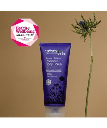 Urban Veda Radiance Body Scrub | Brightening & Exfoliating Body Scrub | For Dry & Dull skin | Pumice and Pomegranate | Turmeric & Goji Berry | Natural body scrub exfoliator for Men and Women | 200 ML - Buy Online on GoSupps.com