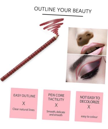  Didiseaon Didiseaon 12 Pieces Eyeliner Lip Pencil Lip Pencil Makeup Supplies Cosmetic Pencil Makeup Kit Lip Liner Pencil Durable Wood Positioner - Buy Online on GoSupps.com