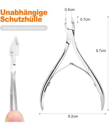 OioTuyi Professional Cuticle Nippers Extra Sharp Ergonomic Design Plastic-Free - Buy Online on GoSupps.com