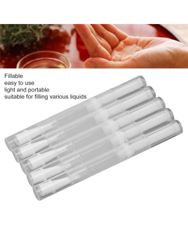 4.5ml Empty Nail Oil Pen Brush Transparent Fillable Nail Oil Treatment Oil Pen Cosmetic Manicure Tools - Buy Online on GoSupps.com