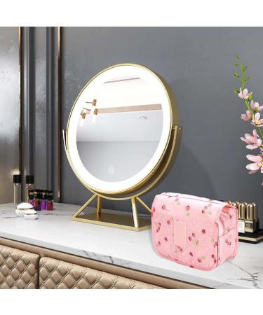 Waterproof Travel Hanging Toiletry Bag | Pink Makeup Organizer for Women & Men - Buy Online on GoSupps.com