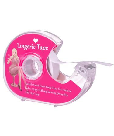 Boob Body Tape Clear Fabric Strong Double Sided Tape for Clothes Dress Bra Skin Bikini (5m/16ft)