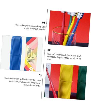 Buy Hapinary Toothbrush Sleeves & Whitening Toothpaste Set | Travel Case & Dental Floss Container | Oral Hygiene for Adults & Kids - Blue - Buy Online on GoSupps.com