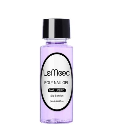 kishi 20ml Nail Slip Solution Poly Building Gel Nail Extension Gel Set Nail Liquid Slip Solution Nail Gel Extension Tool for Women Pcak of 2 Respectable