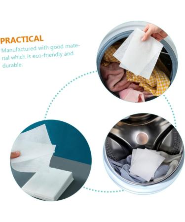CLISPEED 144 Pcs Anti-cross-dyeing Absorbing Film Clothes Loads Remover Your Orders Laundry Anti Dyed Cloth Grabber Color Savers Washing Supplies Washing Color Protection White 1 count (Pack of 1) Whitex2pcs - Buy Online on GoSupps.com