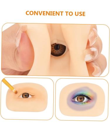 Beavorty Practical Eye Skin 3 Sets Makeup Practice Skin Eyeshadow Fake Silicone Skin Simulated Eye Makeup Board Thicken Mold 6.9x5.2cmx3pcs Assorted Colorx3pcs - Buy Online on GoSupps.com