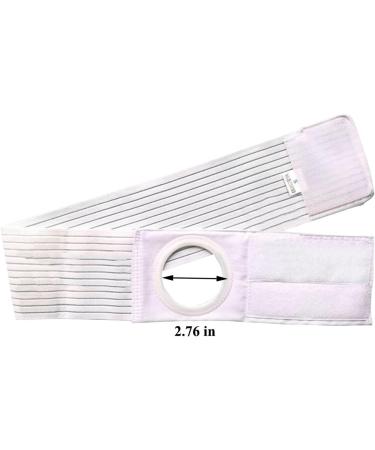 Ibnotuiy Ostomy Support Belt for Colostomy Patients - Prevent Parastomal Hernia - 2.76 Hole - White (L) - Buy Online on GoSupps.com