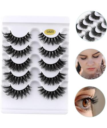 Beavorty 5 Pairs Fake eyelashes false eyelashes soft light fake lash artificial eyelashes black accent decor hand decor 3D black trim Natural Eyelashes dense Miss Adhesive Imitation - Buy Online on GoSupps.com