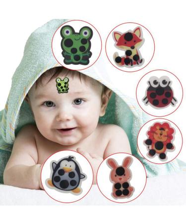 Children's Cartoon Temperature Stickers - 6 Pack Flexible Skin-Friendly Forehead Thermometer for Baby Care - Buy Online on GoSupps.com