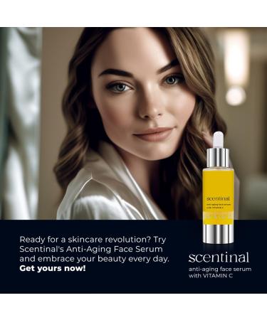 Scentinal Anti-Aging Face Serum with Vitamin C - Rejuvenate & Nourish Your Skin Naturally | 30 ml/1 Oz - International Shipping Available - Buy Online on GoSupps.com