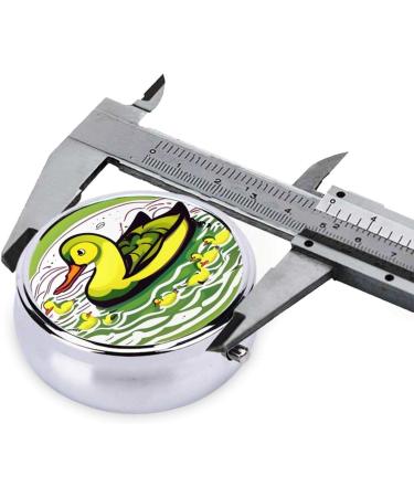 Duck Flock Gameround Pill Box | 3 Compartment Round Organizer | Portable Travel Pill Box for International Shipping - Buy Online on GoSupps.com