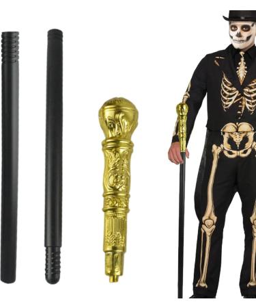 Halloween Prop Stick Pimp Canes Halloween Wand Cane | Halloween King Cosplay Prop Costume Accessories Halloween Theme Supplies for Adults Kids Round-headed Scepter (Random Color) - Buy Online on GoSupps.com