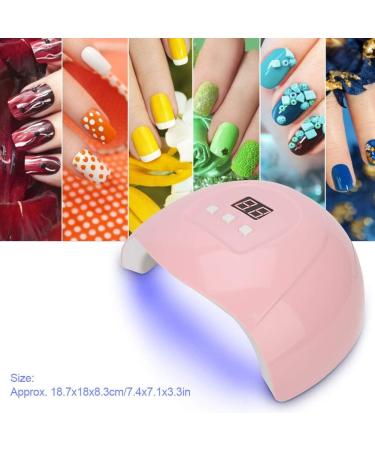 Professional UV/LED Nail Dryer Lamp 54W for Gel Nail Polish | Intelligent Nail Art Lamp for Manicure & Pedicure - Quick Drying in 30s/60s/90s | 3 Timer Settings (#1) - Buy Online on GoSupps.com