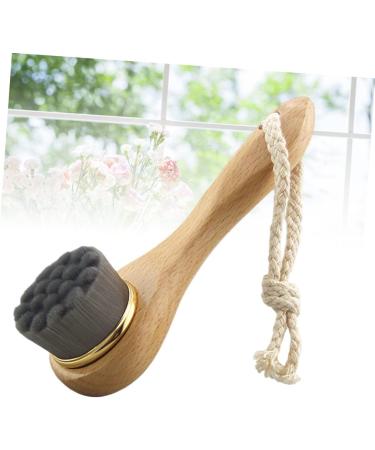 Beaupretty Cleanser Brush Facial Cleaning Brush Cleansing Brush face Cleaner Brush face scrubbers face Brush Facial Scrubber Face Cleaning Brush Facial Brush Dry Brushing Wooden Handle Bamboo - Buy Online on GoSupps.com
