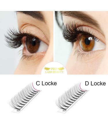 3D-D 0.07 D CURL Short Stem Eyelash Extensions - 12 Ready Compartment Volume Lashes | 3D-D0.07-9 - Buy Online on GoSupps.com