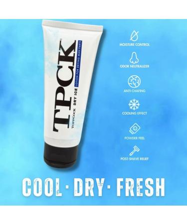 TPCK ToppCock DRY ICE Lotion - Anti-Chafing & Deodorant for Men | 90ml Tea Tree Oil & Aloe Vera Formula for Comfortable Intimate Care - Buy Online on GoSupps.com