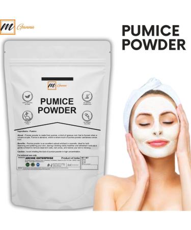 mGanna 100% Natural Pumice Powder 0.5 LBS / 227 GMS for Facial Masks Skin Exfoliation Soap Making and other cosmetic formulations - Buy Online on GoSupps.com