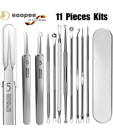 Hair Tweezers Acne Blackhead Removal Needles Black Dots Cleaner Pore Cleaner - Buy Online on GoSupps.com